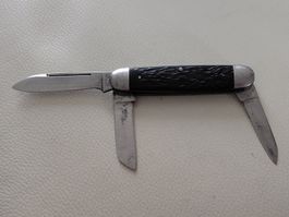 Klappmesser Imperial Prov. R.I. 1940-1950 schwarz 3 Klingen