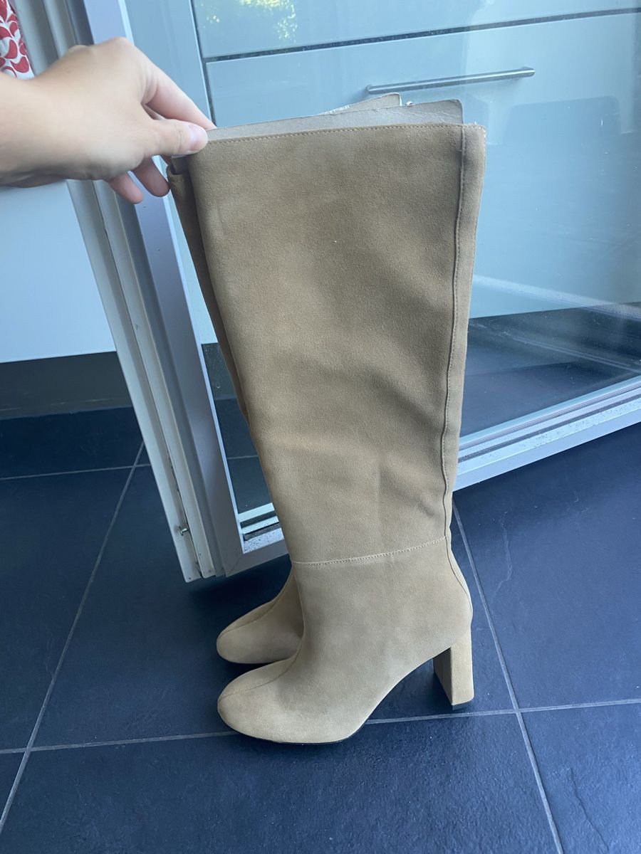 Zara Scarpe da donna: New suede knee-high heeled boots Zara – Nuovo e nell'imballaggio originale da Zug venduto da kse_w9mn