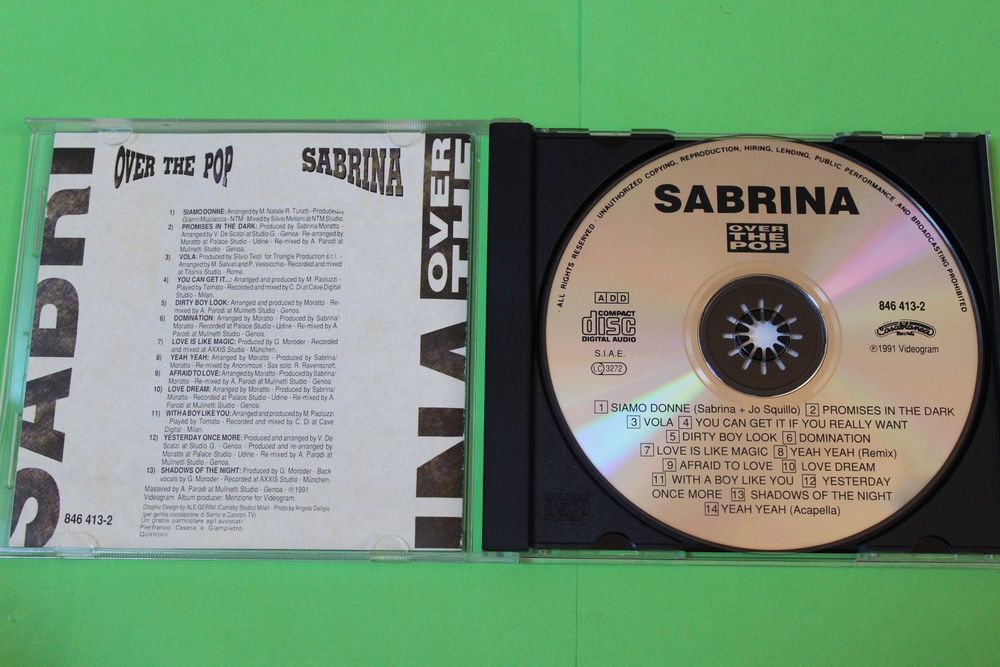 Sabrina - Over The Pop Cd 1991 Italo Disco 