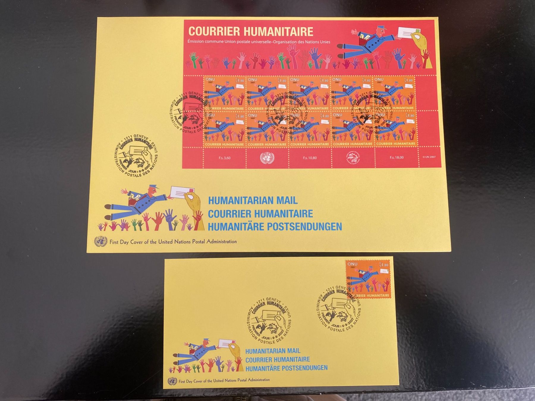 Tutti i francobolli: 2007 / ONU UNO Genf / 2x FDC / Znr: 591 – Nuovo (secondo la descrizione) da Grand-Lancy venduto da Dany1973