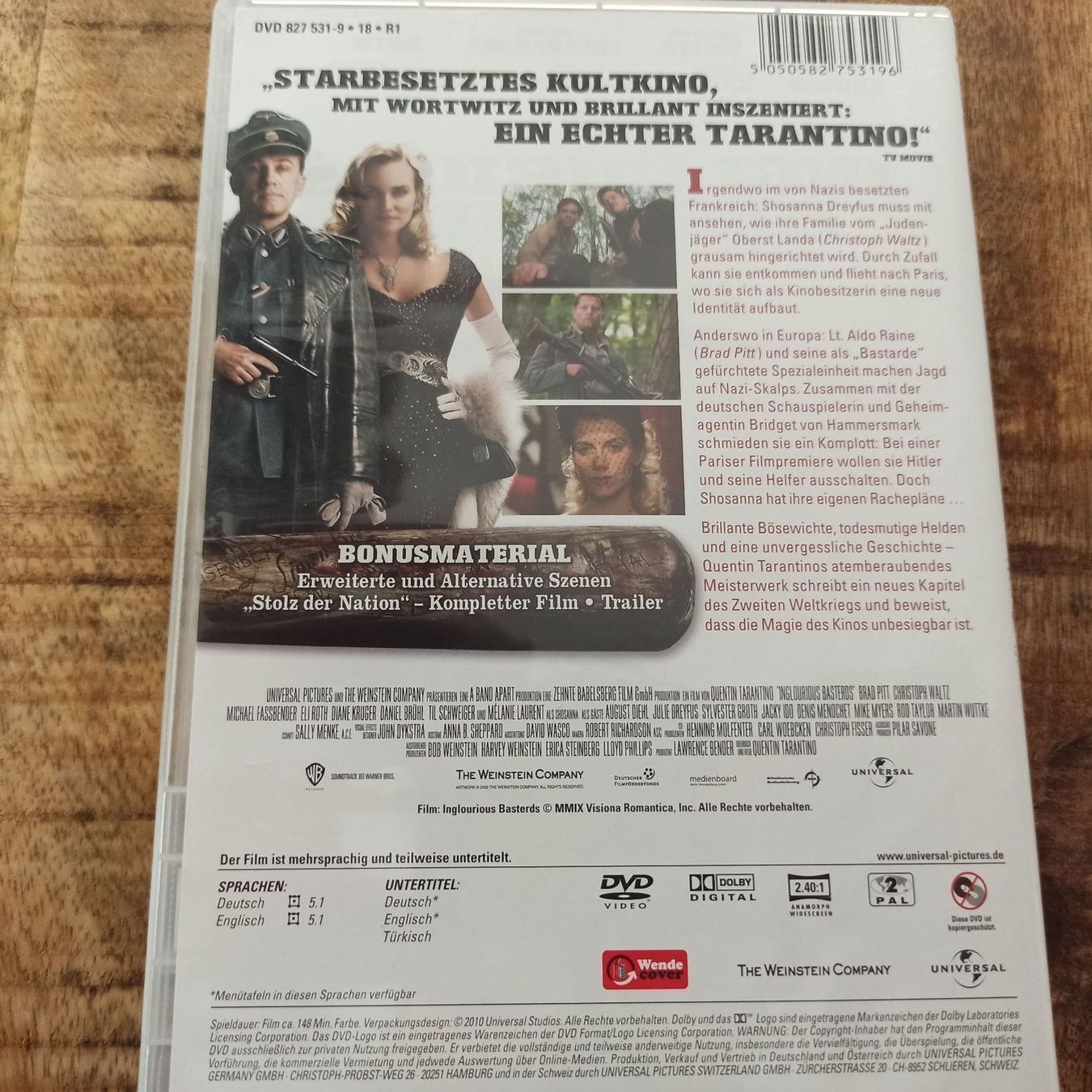 Tutti i DVDs: Inglourious Basterds – Usato da Dübendorf venduto da kb86_MOVIE 1