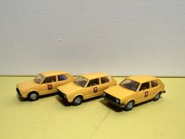 Wiking 3 x Golf 1 PTT in 1/87