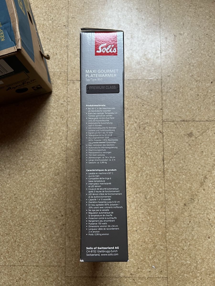 Solis Elettrodomestici da cucina: Solis Tellerwärmer/ Plattenwärmer – Nuovo e nell'imballaggio originale da Tentlingen venduto da syli-girl 2