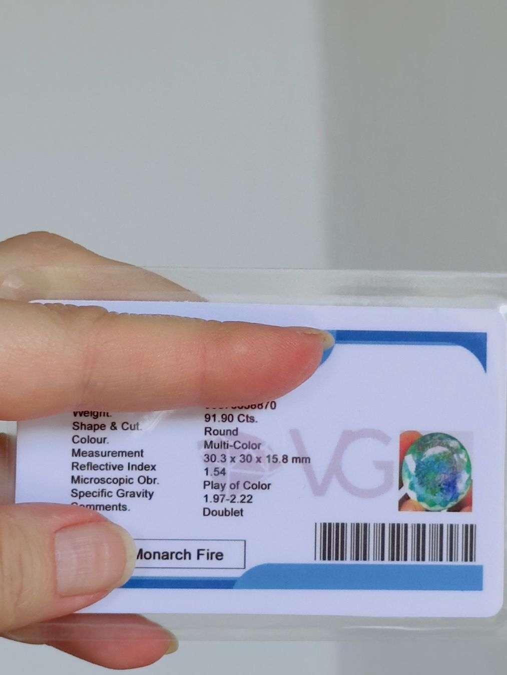 Pietre preziose: Certified 91.90 Ct – Nuovo e nell'imballaggio originale da Genève venduto da AWWA 9