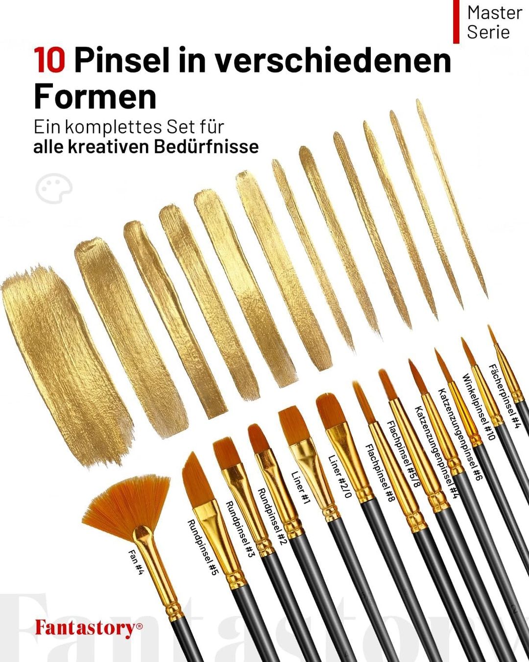 Colori: Acrylfarben Set Metallic 20x60 ml mit 12 Pinseln – Nuovo e nell'imballaggio originale da Schaffhausen venduto da mrswiss21 5