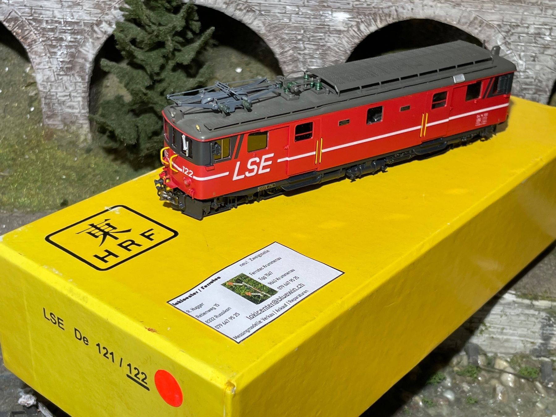 HRF Modellini di ferrovie: HRF Triebwagen der LSE 121 oder 122 – Usato da Krummenau venduto da ferrotech 1