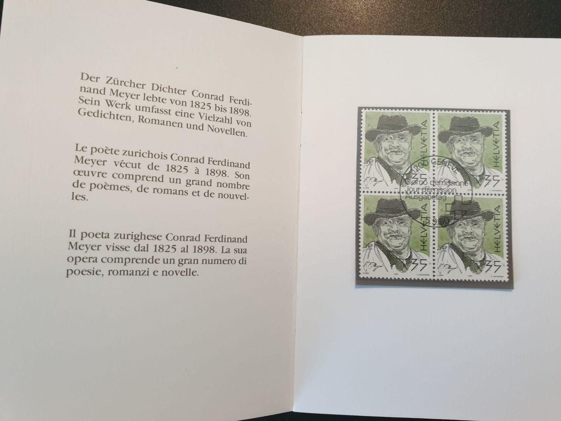 Tutti i francobolli: Briefmarke PTT Portrait Maler u. Dichter – Nuovo (secondo la descrizione) da Zumikon venduto da chv_w96q 3