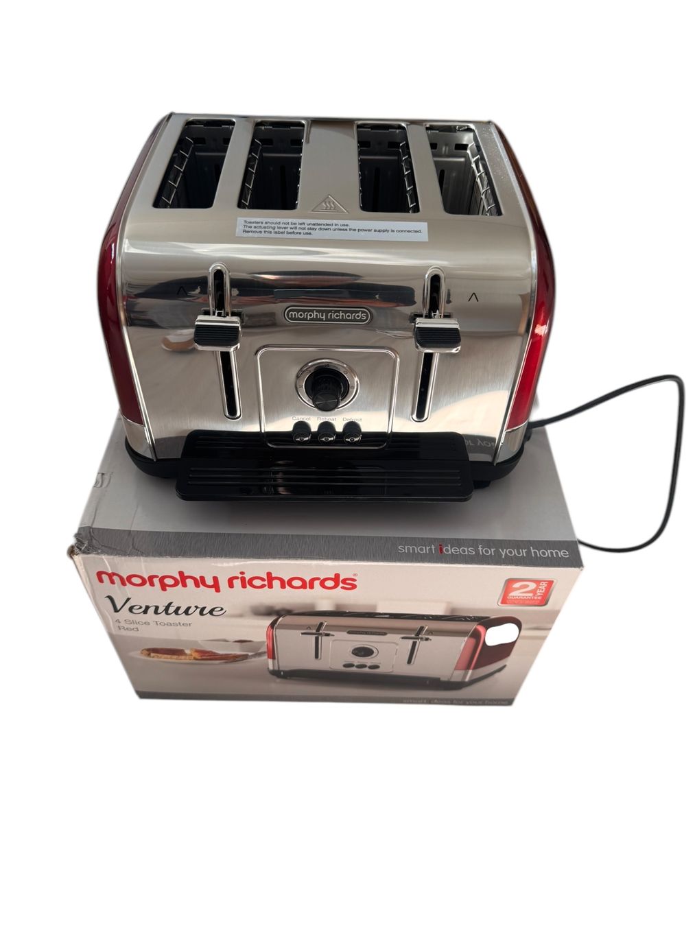 Elettrodomestici da cucina: Grille Pain Morphy Richards Venture 4 Slice Toaster – Nuovo e nell'imballaggio originale da Granges-paccot venduto da Varotis 1
