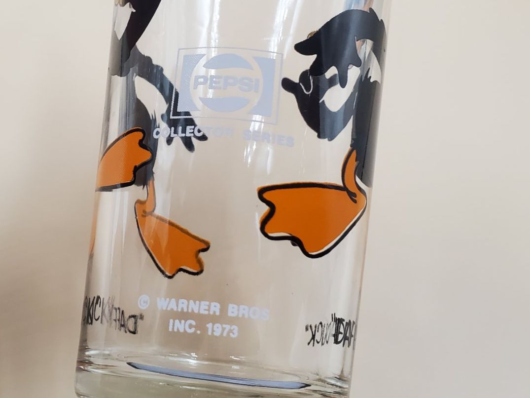 Pepsi Bicchieri: Verre de collection Daffy Duck, 1970's – Usato da Rennaz venduto da La_malle_du_dauphin 2