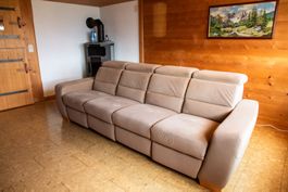 SOFA / 4-Sitzer Relaxsofa mit elektrischer Verstellung