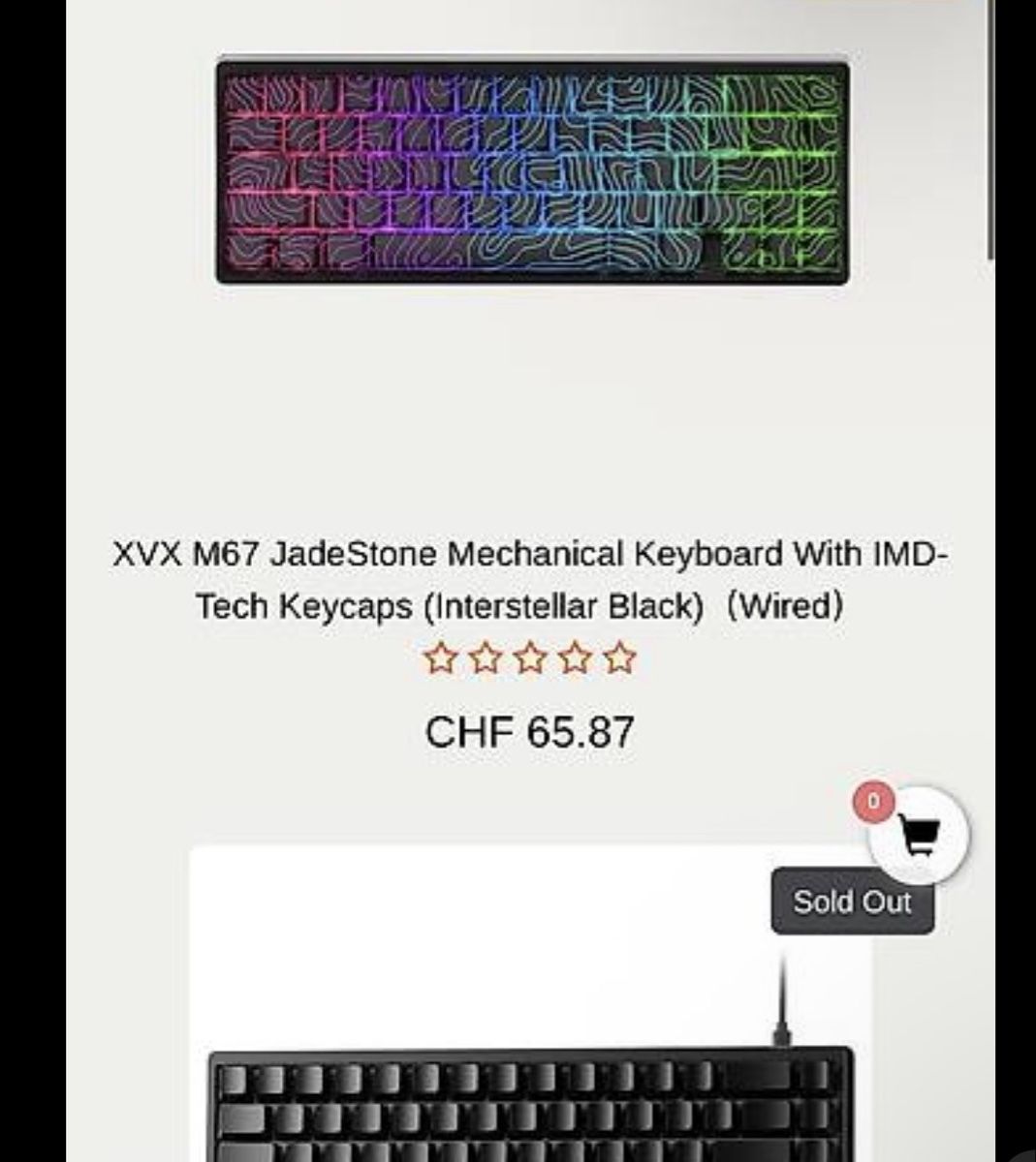 Tastiere: Gaming tastatur xvx 67 – Usato da Oberrohrdorf venduto da tech.inventory 1