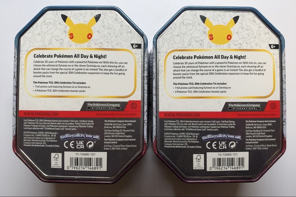 Pokémon Carte collezionabili: 30th Celebration ex Tin Set EN – Nuovo e nell'imballaggio originale da Zürich venduto da AndyWins 1