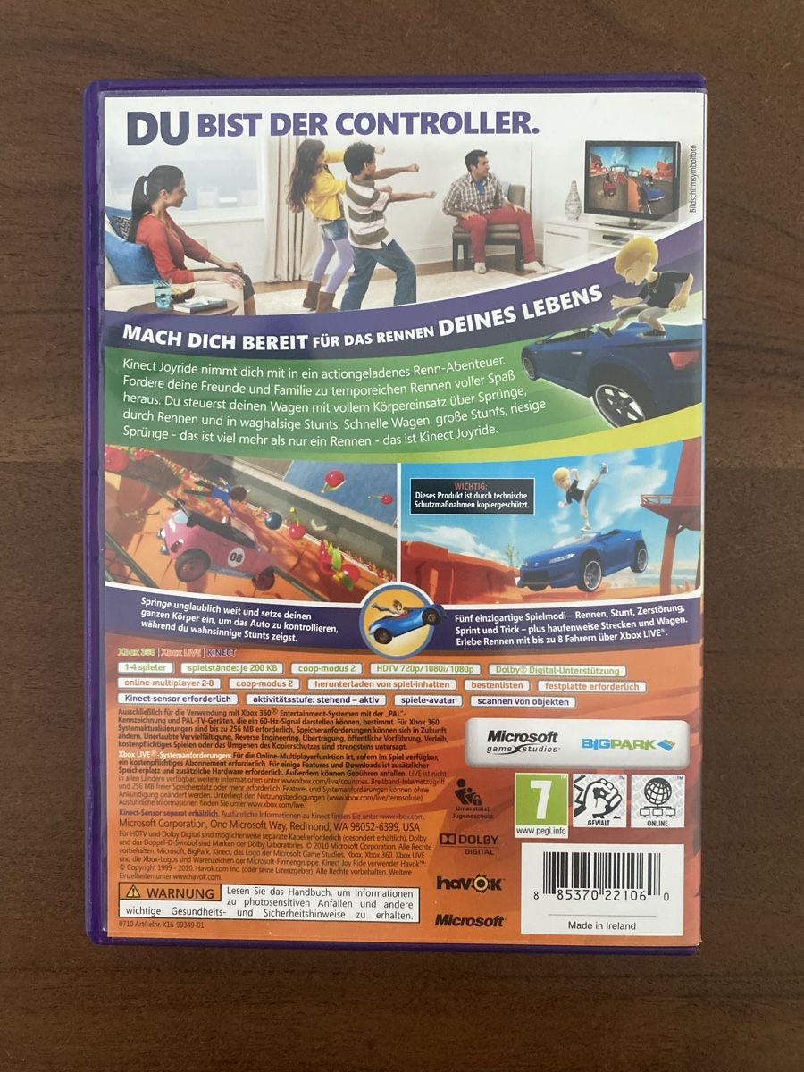 Microsoft Giochi: Kinect Joy Ride für Xbox 360 (Kinect) – Usato da Thunstetten venduto da Virus_33 2