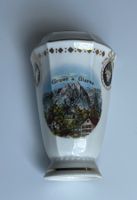 Alte Porzellan Vase Souvenir Andenken Gruss aus Glarus