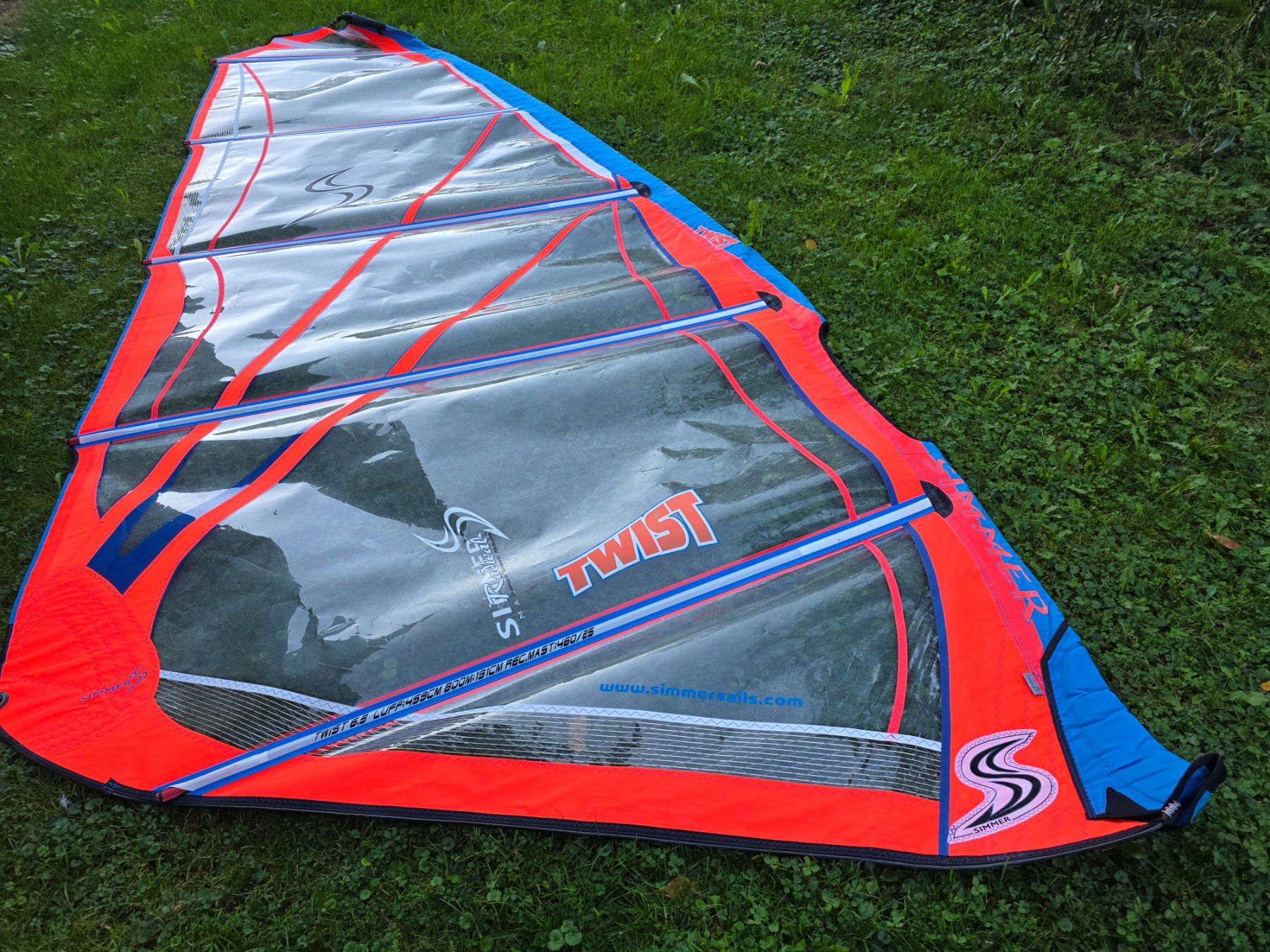 Surf: Windsurf-Komplettrigg Simmer Twist 6,3 – Usato da Buchs SG venduto da swisssurfer007 1