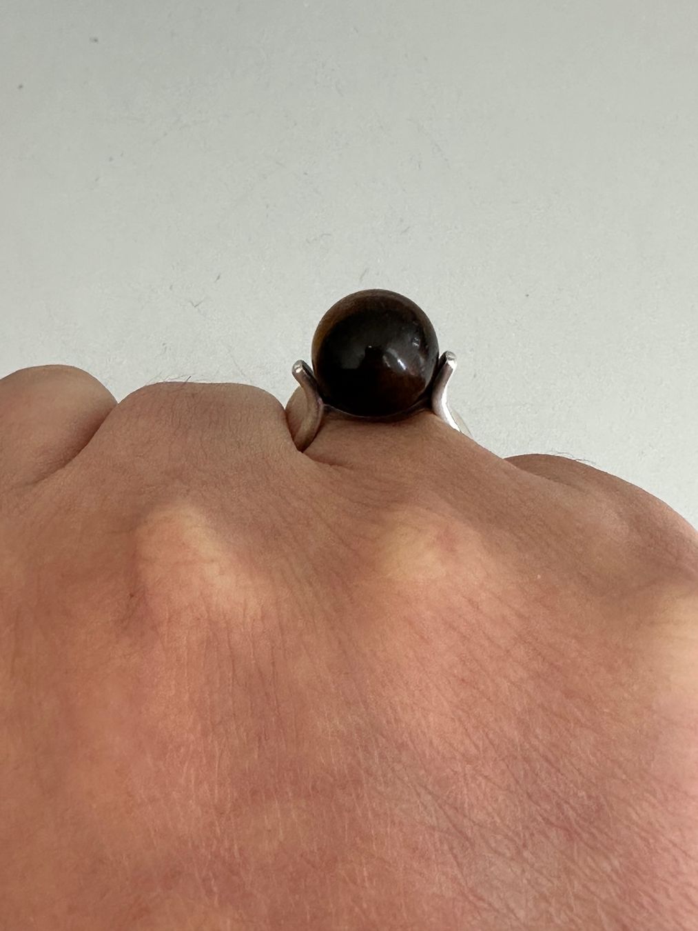 Anelli: Vintage 925 Silber Ring, Hans Hansen: 56-57 – Usato da Onex venduto da Antiqueshow 2