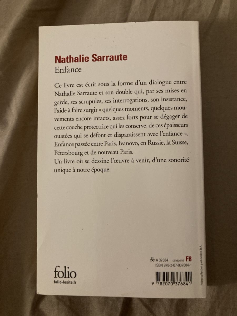 Libri: Enfance - Nathalie Sarraute – Usato da Neuchâtel venduto da Tradeboi 1