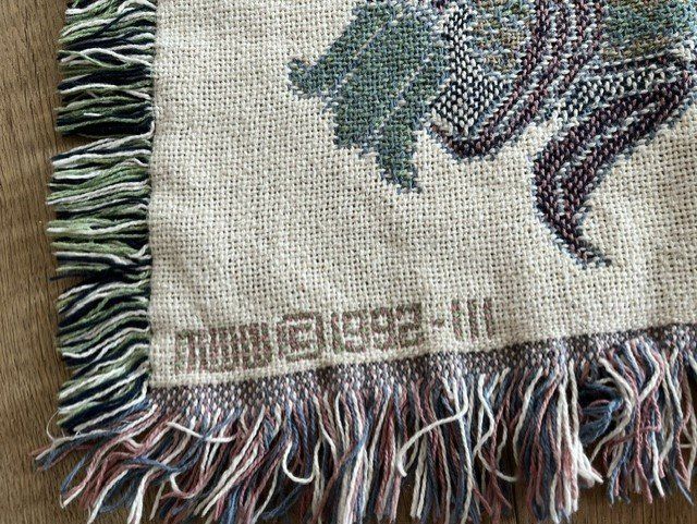 Coperte: Vintage Wohndecke Baumwolle MWW 1992 – Usato da Arosa venduto da auras 2