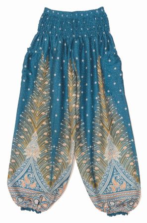 Pumphose bequeme Pluderhose Festival Hose aus Viskose
