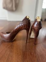 Michael Kors Pumps braun Schlangenoptik Grösse 38 neuwertig