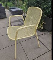 3 Stück gelbe Gartenstühle