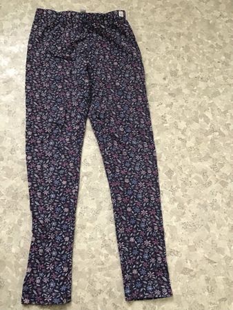 Mädchen Winter Leggings  mit Blumenmuster Gr:134/140
