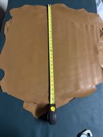 klassisches braunes Schafsleder weich, 0,7mm, 6 Stück