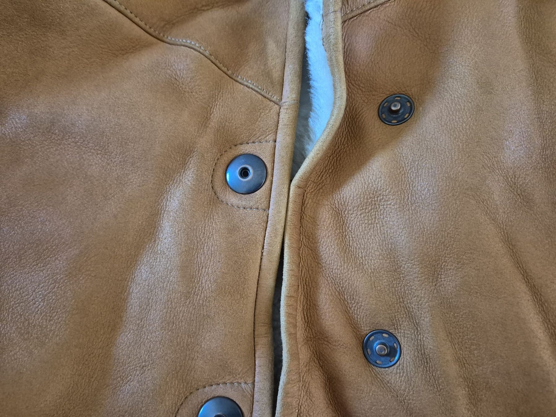 Mäntel: Vintage Shearling Lined Leather Coat Size 40 - Winter – Gebraucht aus Zürich von sha_rxc8 2
