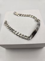 ID-Bracelet Panzer Silber 925, 21cm, 7.2mm