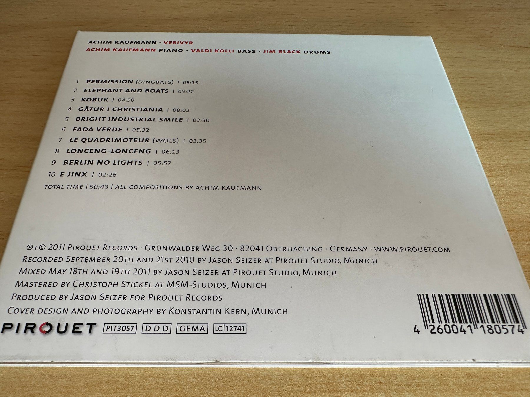 CDs: Achim Kaufmann – Verivyr – Gebraucht aus Rikon im Tösstal von Alpenmutz 1
