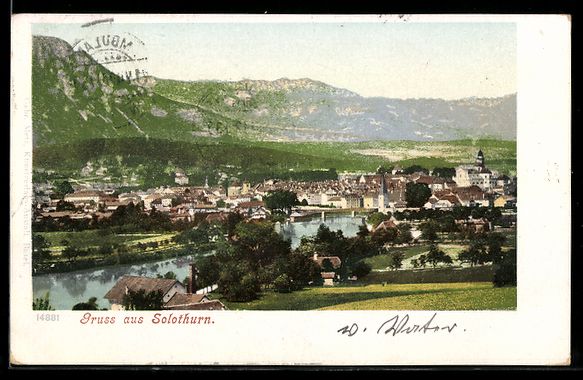 Cartes postales: Solothurn, Stadtansicht mit Fluss und Br – D'occasion à Berlin par bartko-reher