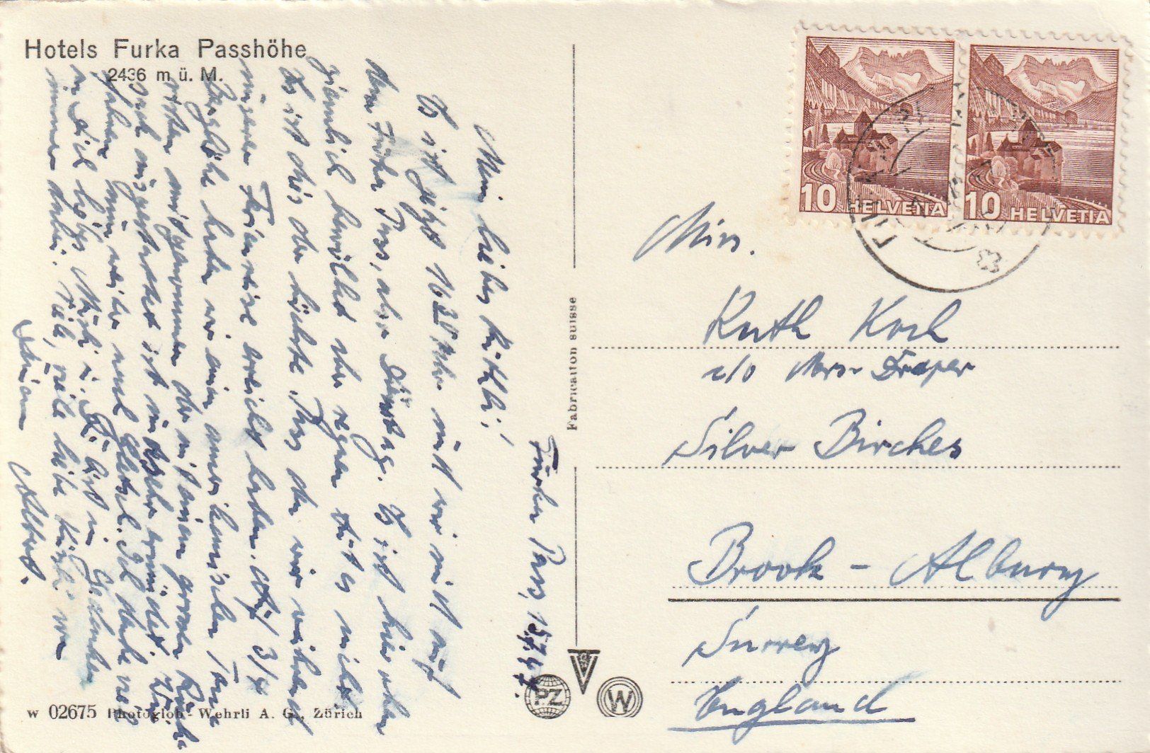 Cartoline postali: Furka Passhöhe mit Postautos – Usato da Rorschacherberg venduto da fratovi2 1