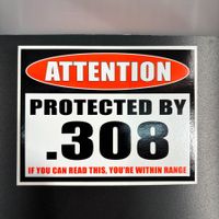 💥RARITÄT XXL Sticker Aufkleber ACHTUNG GEWEHR WAFFE PISTOLE