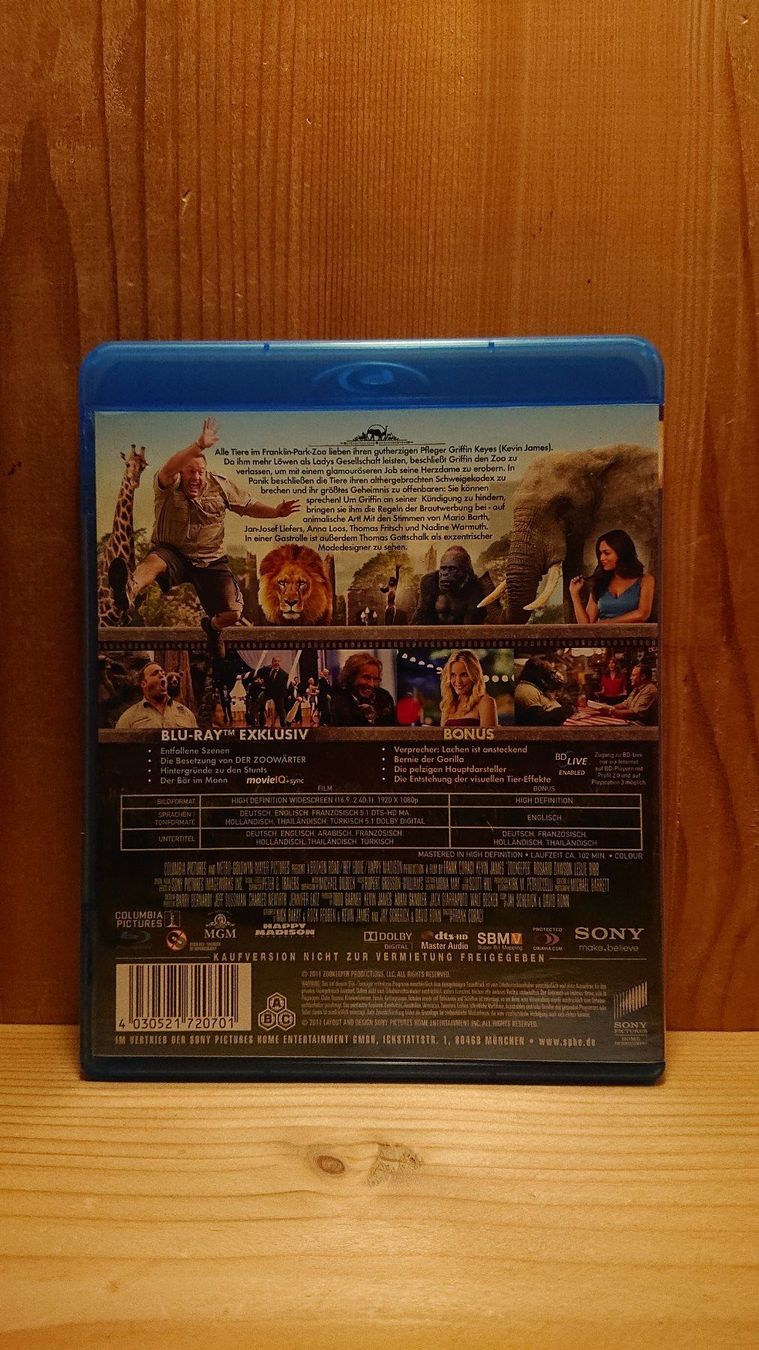 Tutti i DVDs: DER ZOOWÄRTER Blu-Ray – Usato da Wilderswil venduto da Exebub 1