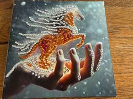 Karte-Grusskarte-Pferd-Hand-Sicherheit-Painting-Selfmade