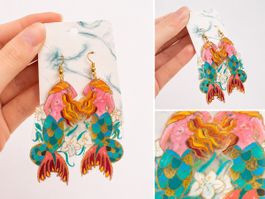 Boucle “ sirènes art nouveau”