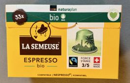 Café bio La Semeuse Espresso 33capsulescompatiblesNespresso