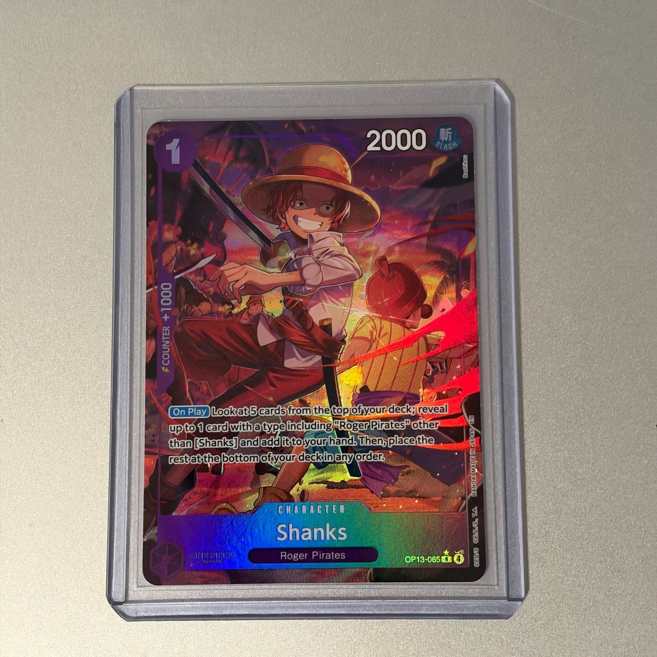 Bandai Sammelbilder & Trading cards: Shanks - OP13-065 R EN – Gebraucht aus Spreitenbach von Alby_