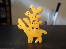 Holzpuzzle / Puzzle Bremer Stadtmusikanten