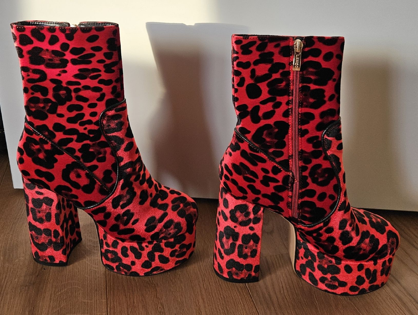 Scarpe da donna: Platform Ankle Boots Red Leopard GR. 39 – Nuovo e nell'imballaggio originale da Sursee venduto da sop_vxr7 2