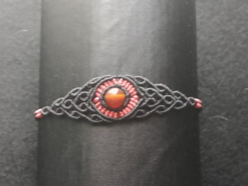 Bracciali & Braccialetti: handgemachtes Makramee Armband mit Karneol – Nuovo (secondo la descrizione) da Pfäffikon ZH venduto da Emporos_42 2