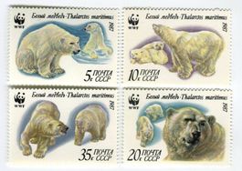 Briefmarken "Eisbären". UdSSR