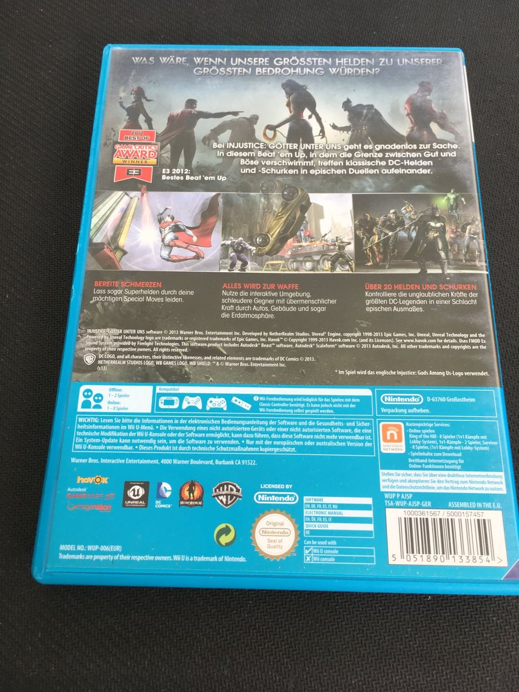 Nintendo Giochi: Injustice - Nintendo Wii-U – Usato da St.Gallen venduto da Punktchen01 1