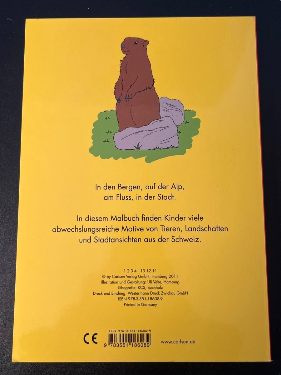 Libri: Mein grosses Schweiz-Malbuch – Nuovo (secondo la descrizione) da Neuchâtel venduto da Dualseele 1