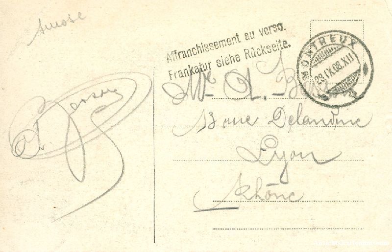 Cartoline postali: Montreux - Parc du Kursaal + 1908 – Usato da Emmenbrücke venduto da teestube 1
