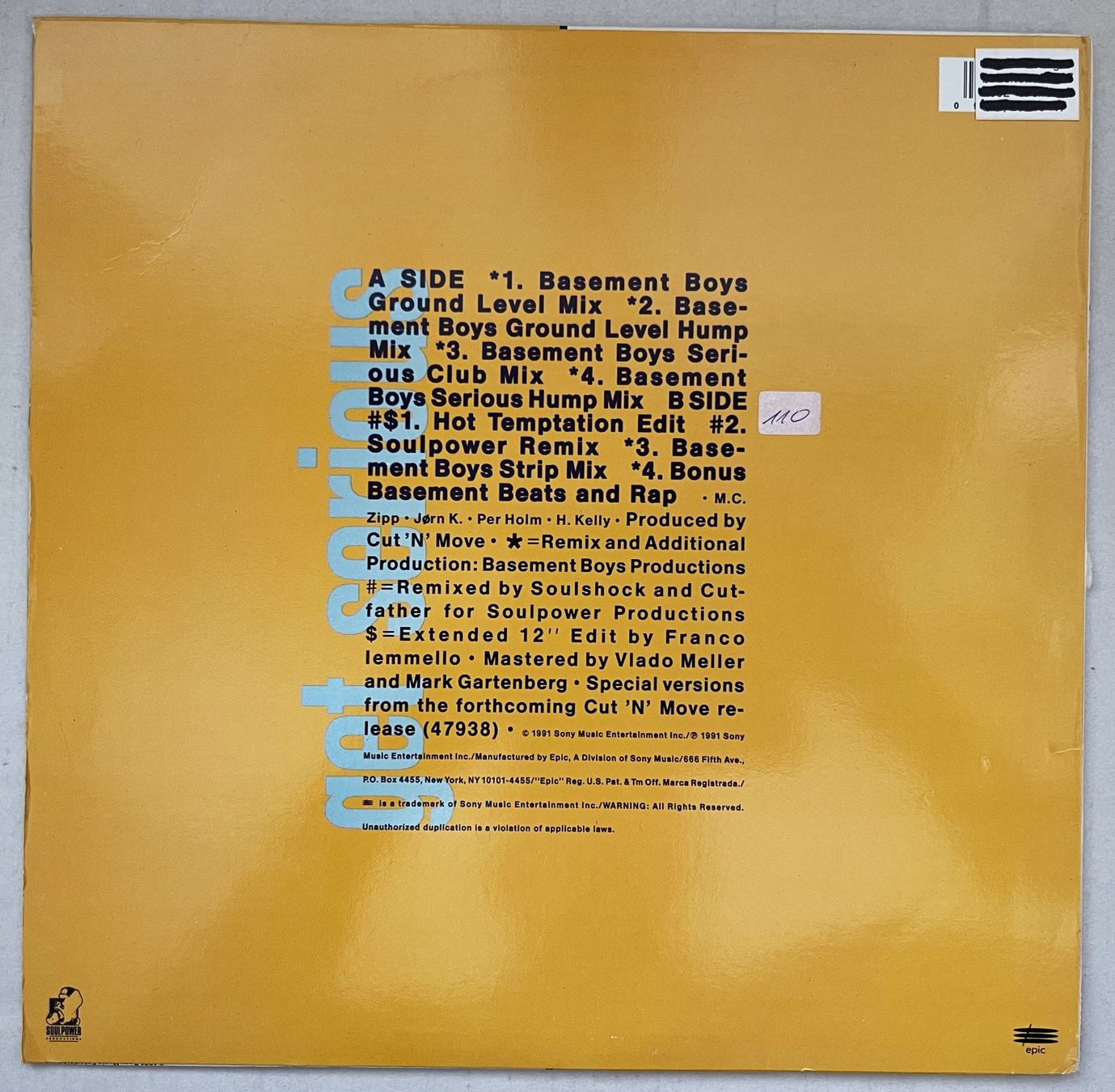 Vinyles: Cut 'N' Move – Get Serious – Vinyl – D'occasion à Oftringen par Vucki 1
