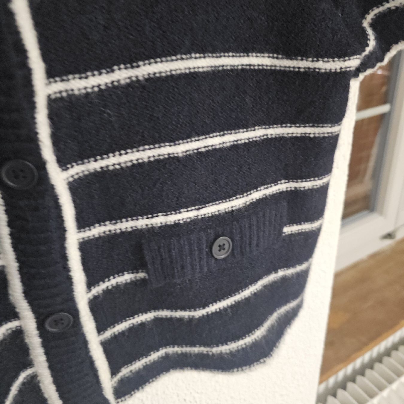 H&M Polo-Shirts: Cardigan rayé bleu et blanc Taille M – Neu (gemäss Beschreibung) aus Sornetan von T.a333 1