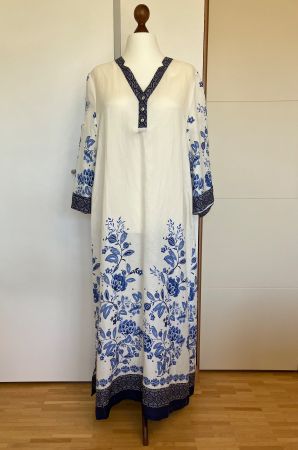 Leinen Maxikleid Tunika-Sommerkleid Gr. 46 von RIVA Fashion