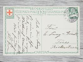 CL16 Carte Postale + Timbre Suisse 1921
