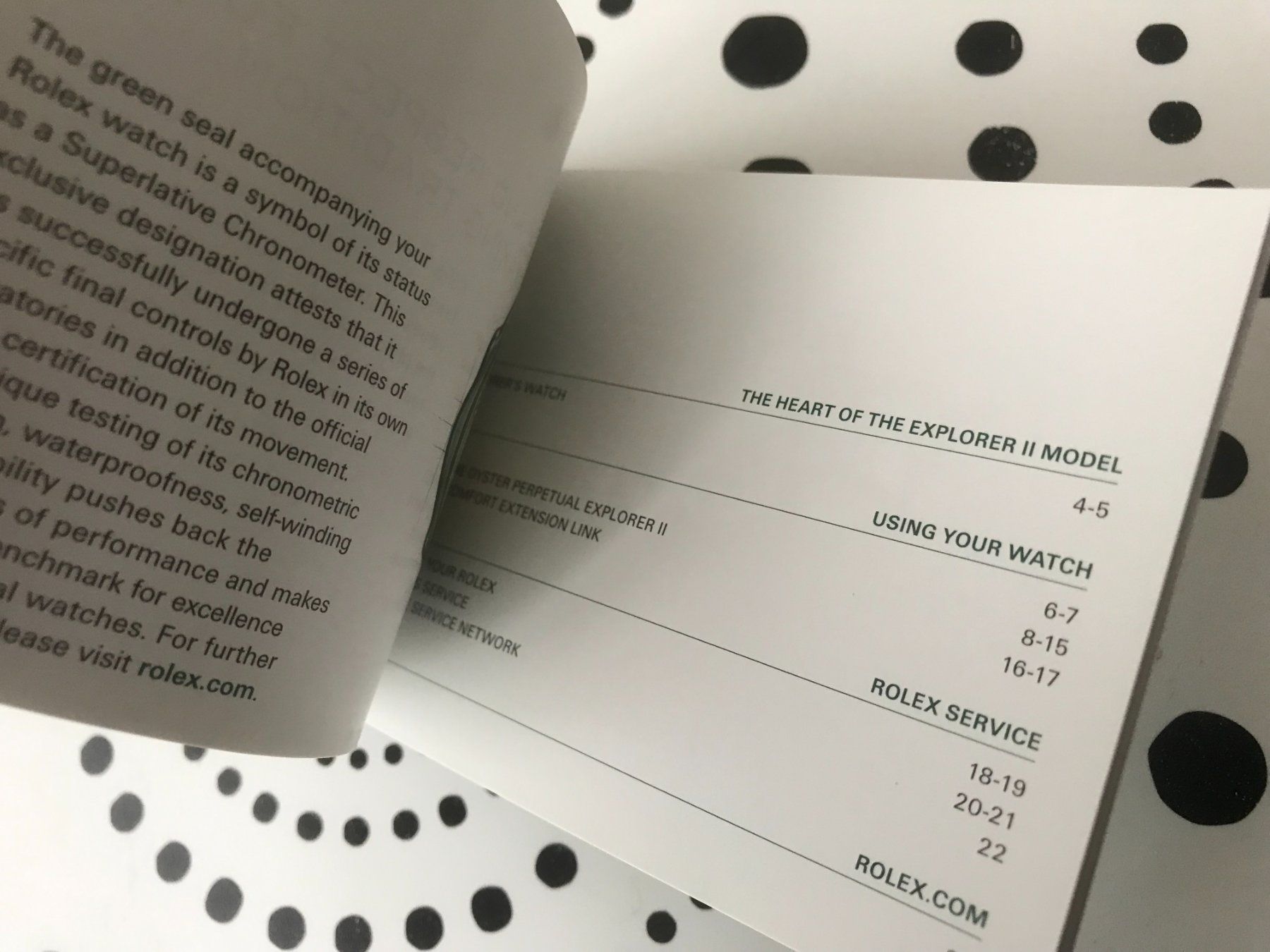 Documenti: ROLEX EXPLORER II - OPERATING INSTRUCTIONS - ENG !!! – Nuovo (secondo la descrizione) da Epalinges venduto da dream-watch 1
